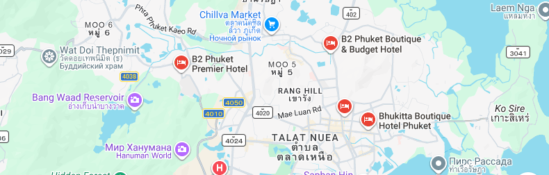 Карта Google Maps: офис RentCar Go Drive в районе Ratsada, Пхукет