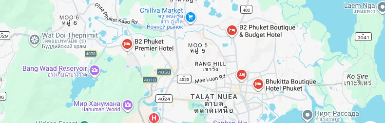 Карта Google Maps: офис RentCar Go Drive в районе Ratsada, Пхукет